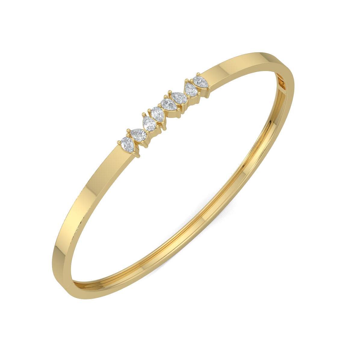 Yellow Gold, Diamond Bracelet, Natural diamond bracelet, Lab-grown diamond bracelet, Pearlicious Diamond Bracelet, Pear-Shaped Diamonds, Bracelet with Pear Diamonds, Diamond Jewelry, Oval Diamond Bracelet, Luxury Bracelet, Diamond Bracelet for Women