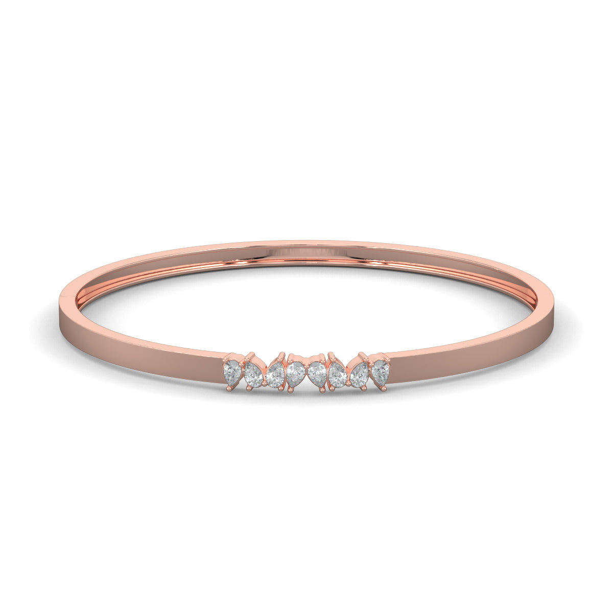 Rose Gold, Diamond Bracelet, Natural diamond bracelet, Lab-grown diamond bracelet, Pearlicious Diamond Bracelet, Pear-Shaped Diamonds, Bracelet with Pear Diamonds, Diamond Jewelry, Oval Diamond Bracelet, Luxury Bracelet, Diamond Bracelet for Women