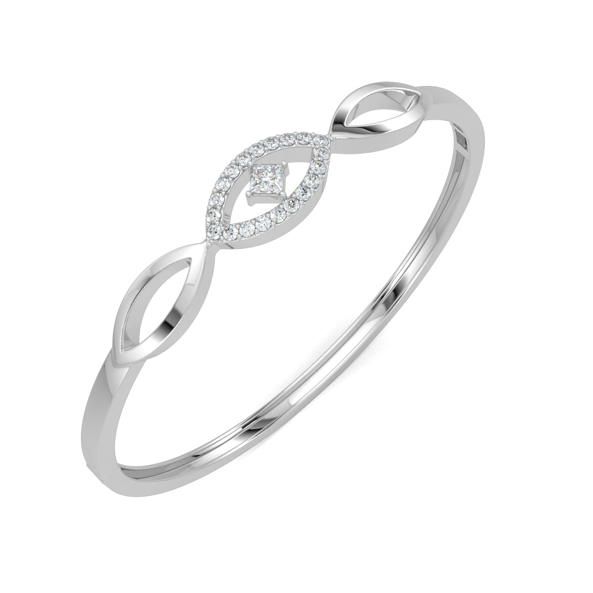 White Gold, Diamond Bracelet, Natural diamond bracelet, Lab-grown diamond bracelet, Majestic Marquise Dazzle Bracelet, Oval Bracelet, Marquise Shape, Princess Cut Diamond, Diamond Accents, Luxury Jewelry, Elegant Bracelet, Statement Accessory