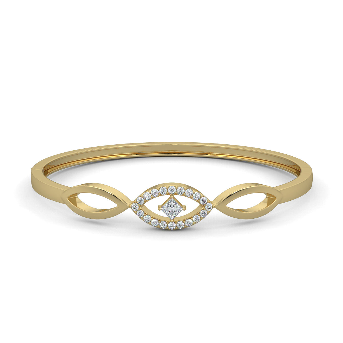 Yellow Gold, Diamond Bracelet, Natural diamond bracelet, Lab-grown diamond bracelet, Majestic Marquise Dazzle Bracelet, Oval Bracelet, Marquise Shape, Princess Cut Diamond, Diamond Accents, Luxury Jewelry, Elegant Bracelet, Statement Accessory