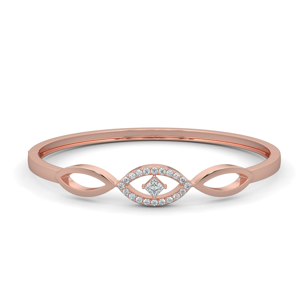 Rose Gold, Diamond Bracelet, Natural diamond bracelet, Lab-grown diamond bracelet, Majestic Marquise Dazzle Bracelet, Oval Bracelet, Marquise Shape, Princess Cut Diamond, Diamond Accents, Luxury Jewelry, Elegant Bracelet, Statement Accessory