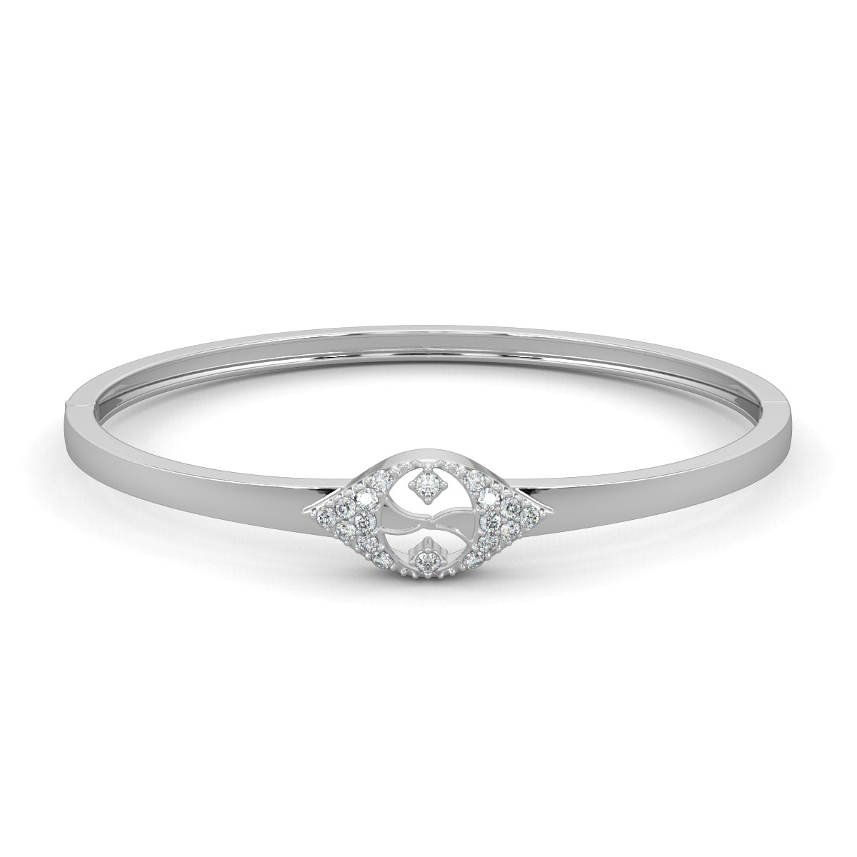 White Gold, Diamond Bracelet, Natural diamond bracelet, Lab-grown diamond bracelet, charmstone diamond bracelet, oval diamond bracelet, luxury diamond jewelry, charmstone centerpiece bracelet
