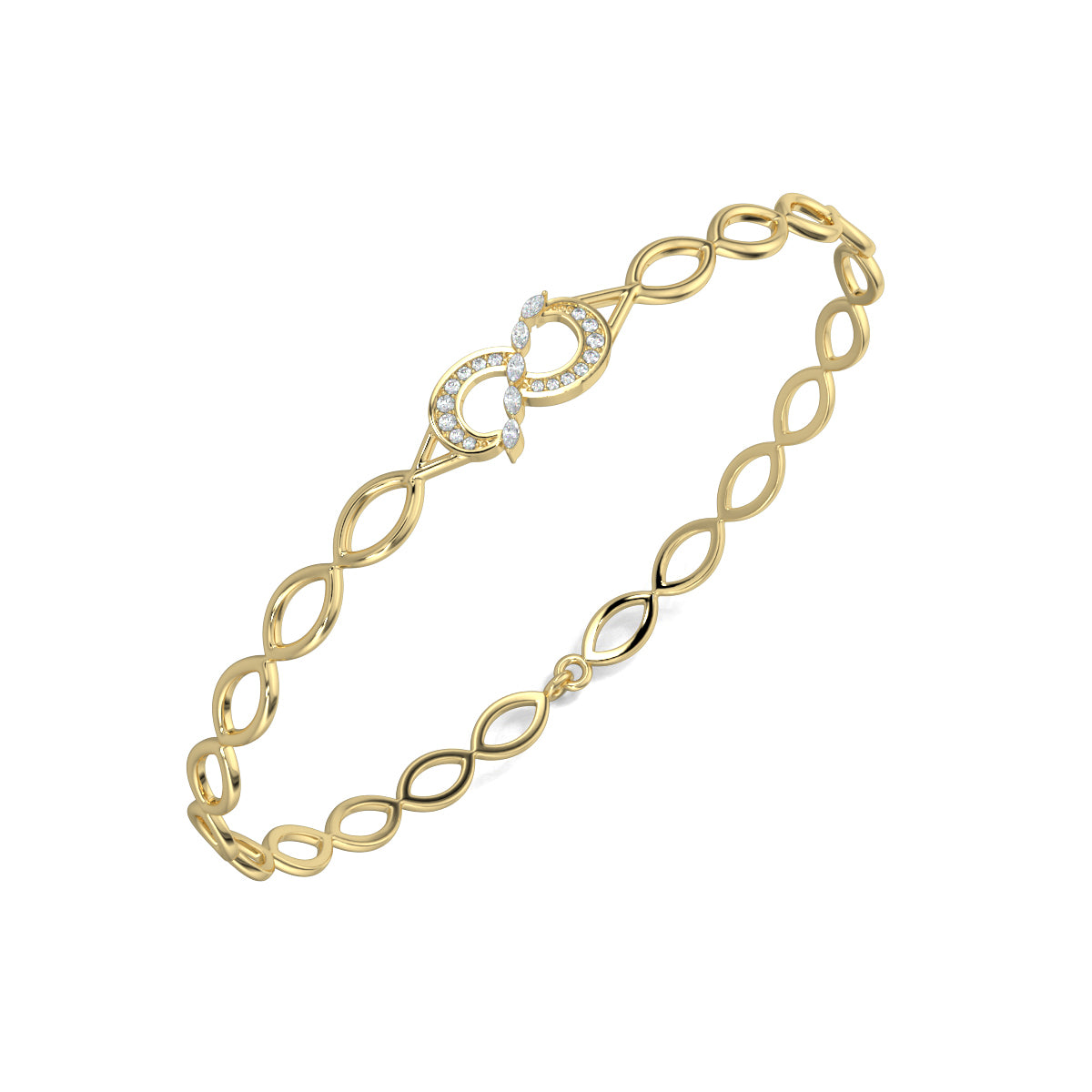 Yellow Gold, Diamond Bracelet, Natural diamond bracelet, Lab-grown diamond bracelet, eternal chain bracelet, diamond bracelet, chain band bracelet, marquise diamonds, round diamonds, elegant jewelry, timeless design