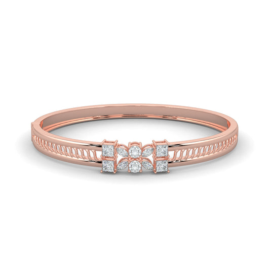 Rose Gold, Diamond Bracelet, Crown Glimmer Bracelet, Natural Diamonds, Lab-Grown Diamonds, Princess Cut Diamonds, Marquise Diamonds, Round Diamonds, Luxury Jewelry, Statement Bracelet, Fashion Accessories