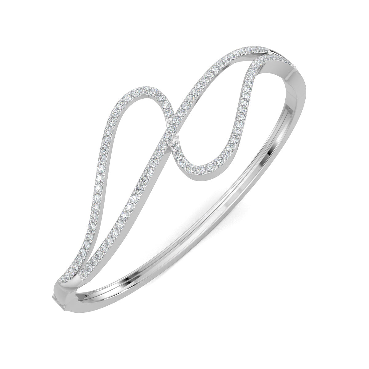 White Gold, Diamond bracelet, Amore bracelet, Italian design, natural diamonds, lab-grown diamonds, luxury accessory, elegant jewelry