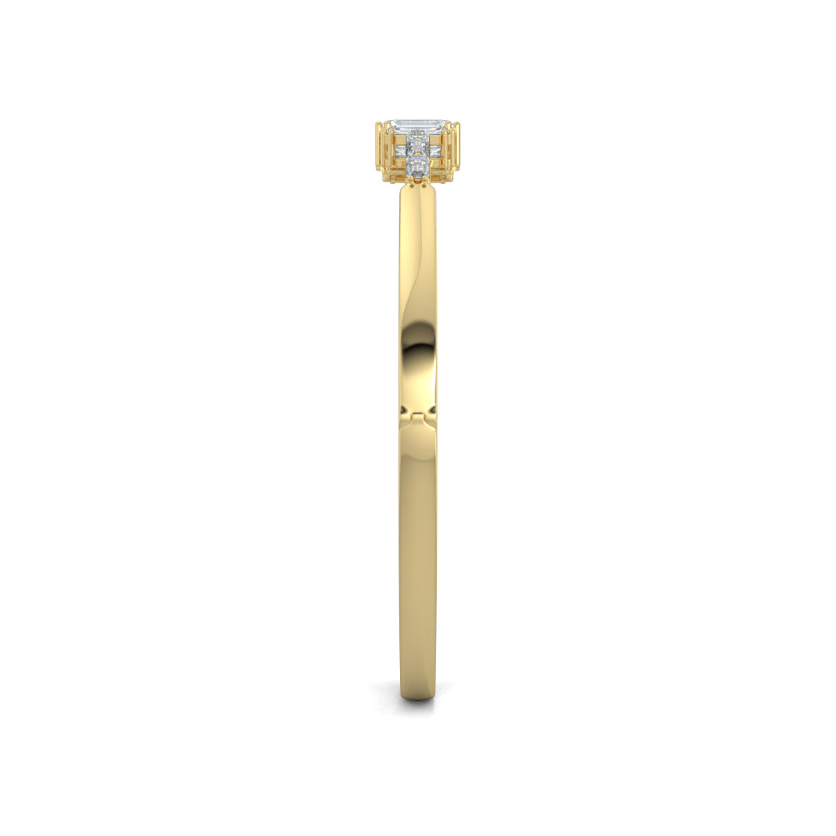 Yellow Gold, Diamond Bracelet, natural diamonds, lab-grown diamonds, oval bracelet, emerald diamond, baguette diamonds, opulent jewelry, luxury bracelet