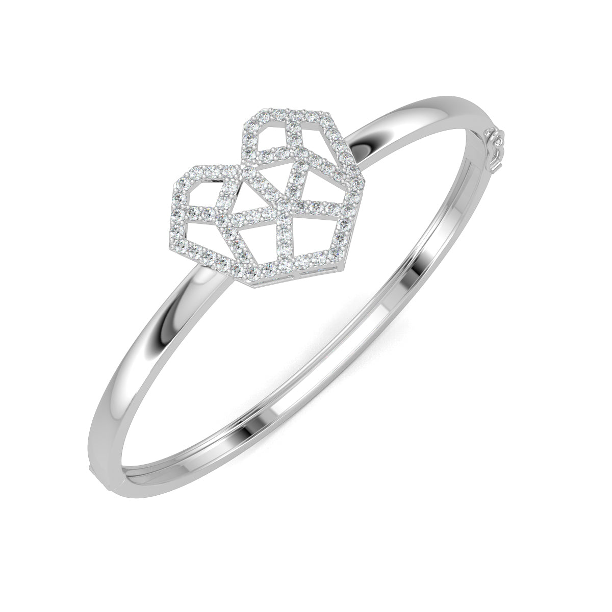 White Gold, Diamond Bracelet, Arachnid Sparkle Diamond Bracelet, Oval Bracelet, Natural Diamonds, Lab-Grown Diamonds, Heart-Shaped Design, Spiderweb Bracelet, Exquisite Jewelry, Luxury Bracelet, Dazzling Diamonds, Elegant Accessories, Sophisticated Jewelry, Diamond Bracelet