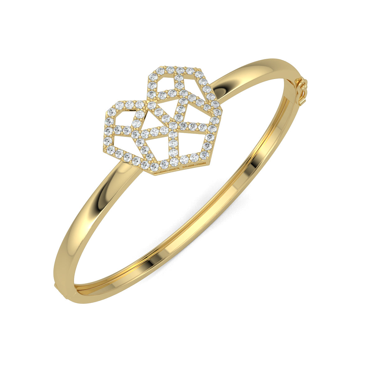 Yellow Gold, Diamond Bracelet, Arachnid Sparkle Diamond Bracelet, Oval Bracelet, Natural Diamonds, Lab-Grown Diamonds, Heart-Shaped Design, Spiderweb Bracelet, Exquisite Jewelry, Luxury Bracelet, Dazzling Diamonds, Elegant Accessories, Sophisticated Jewelry, Diamond Bracelet