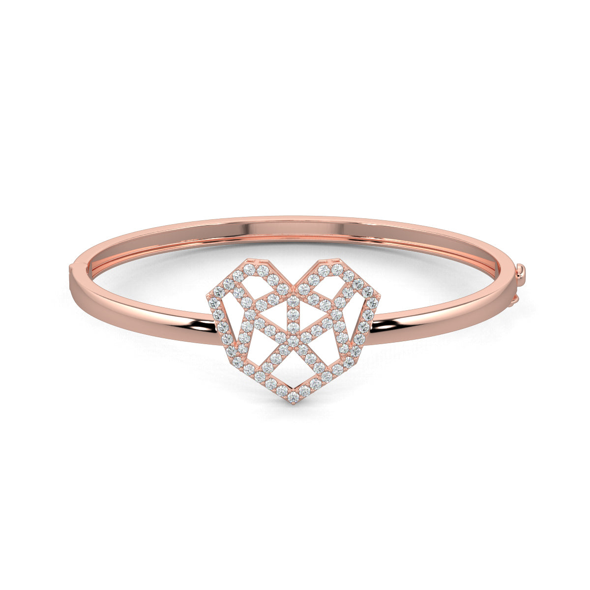 Rose Gold, Diamond Bracelet, Arachnid Sparkle Diamond Bracelet, Oval Bracelet, Natural Diamonds, Lab-Grown Diamonds, Heart-Shaped Design, Spiderweb Bracelet, Exquisite Jewelry, Luxury Bracelet, Dazzling Diamonds, Elegant Accessories, Sophisticated Jewelry, Diamond Bracelet