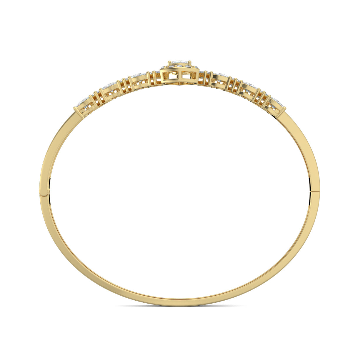 Yellow Gold, Diamond Bracelet, Natural diamond bracelet, Lab-grown diamond bracelet, Oval diamond bracelet, Trillion-cut diamond bracelet, Pave-set diamond bracelet, Ethical diamond jewelry