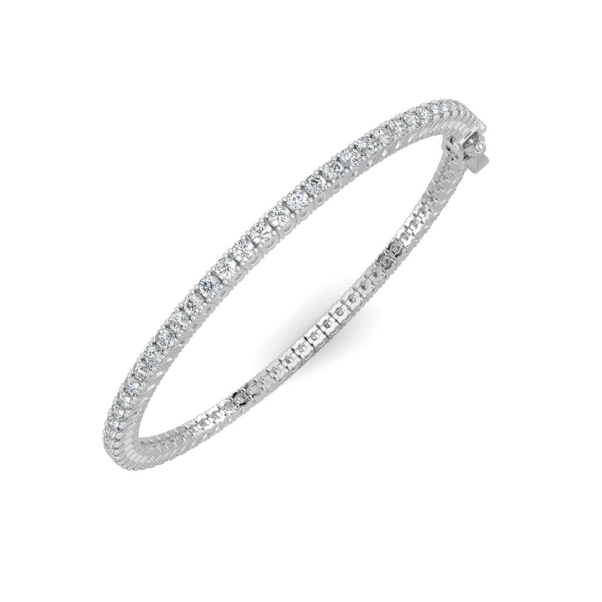 White Gold, Diamond Bracelet, Natural diamond bracelet, Lab-grown diamond bracelet, 20-Pointer Tennis Bracelet, tennis bracelet, prong setting, jewelry