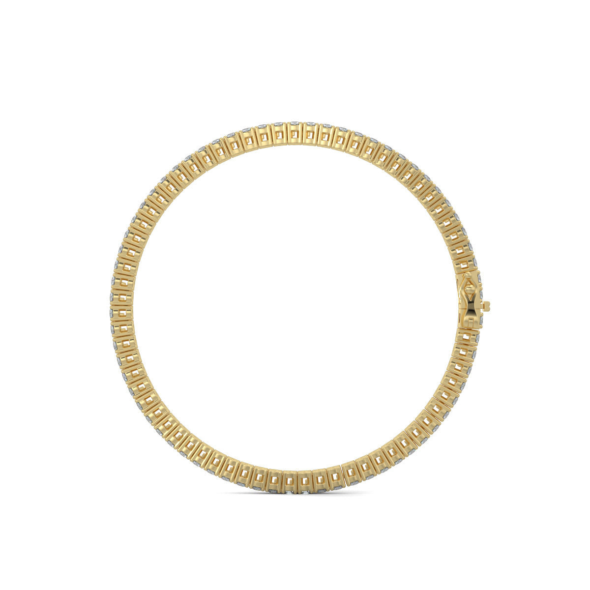 Yellow Gold, Diamond Bracelet, Natural diamond bracelet, Lab-grown diamond bracelet, 10-Pointer Tennis Bracelet, tennis bracelet, prong setting, jewelry