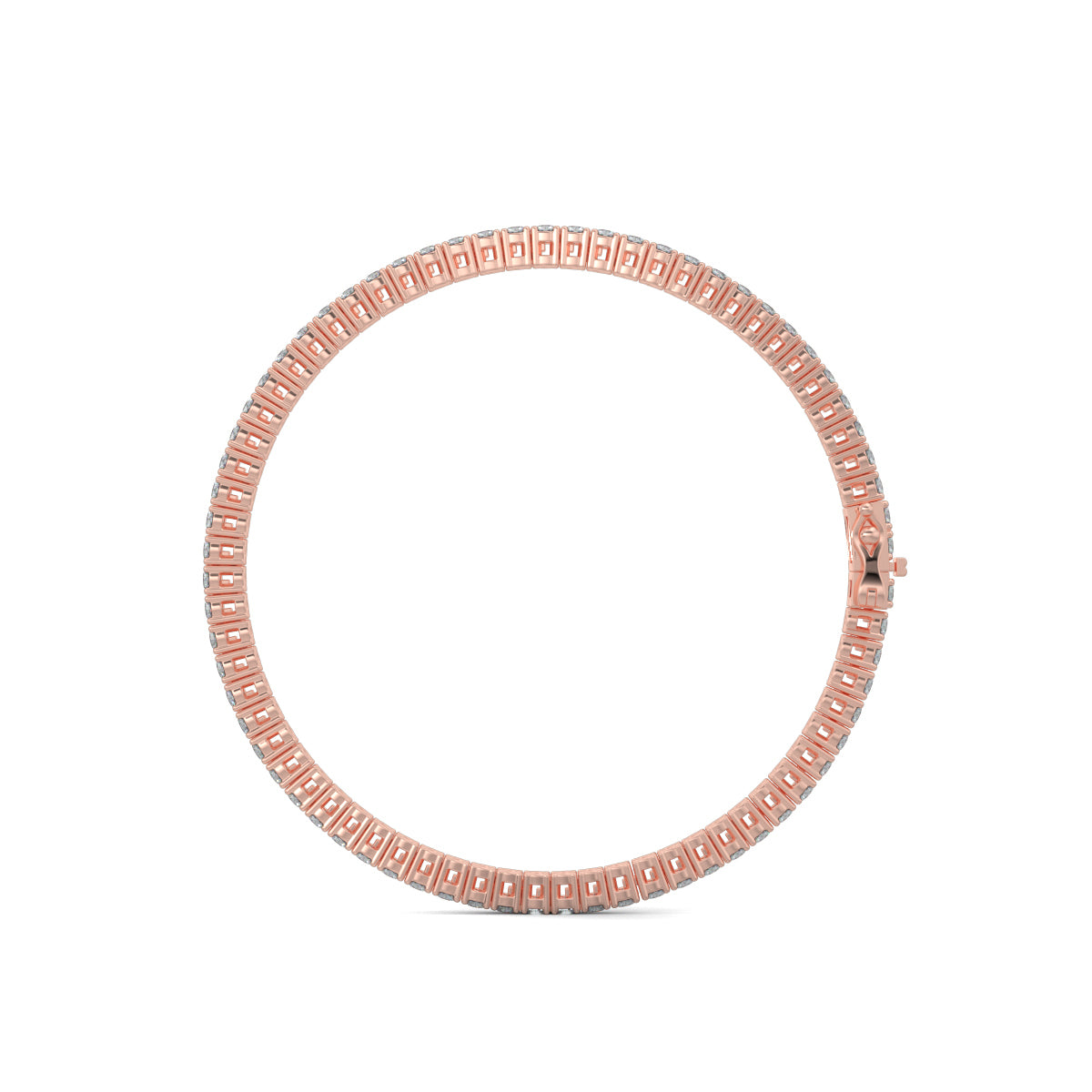 Rose Gold, Diamond Bracelet, Natural diamond bracelet, Lab-grown diamond bracelet, 15-Pointer Tennis Bracelet, tennis bracelet, prong setting, jewelry