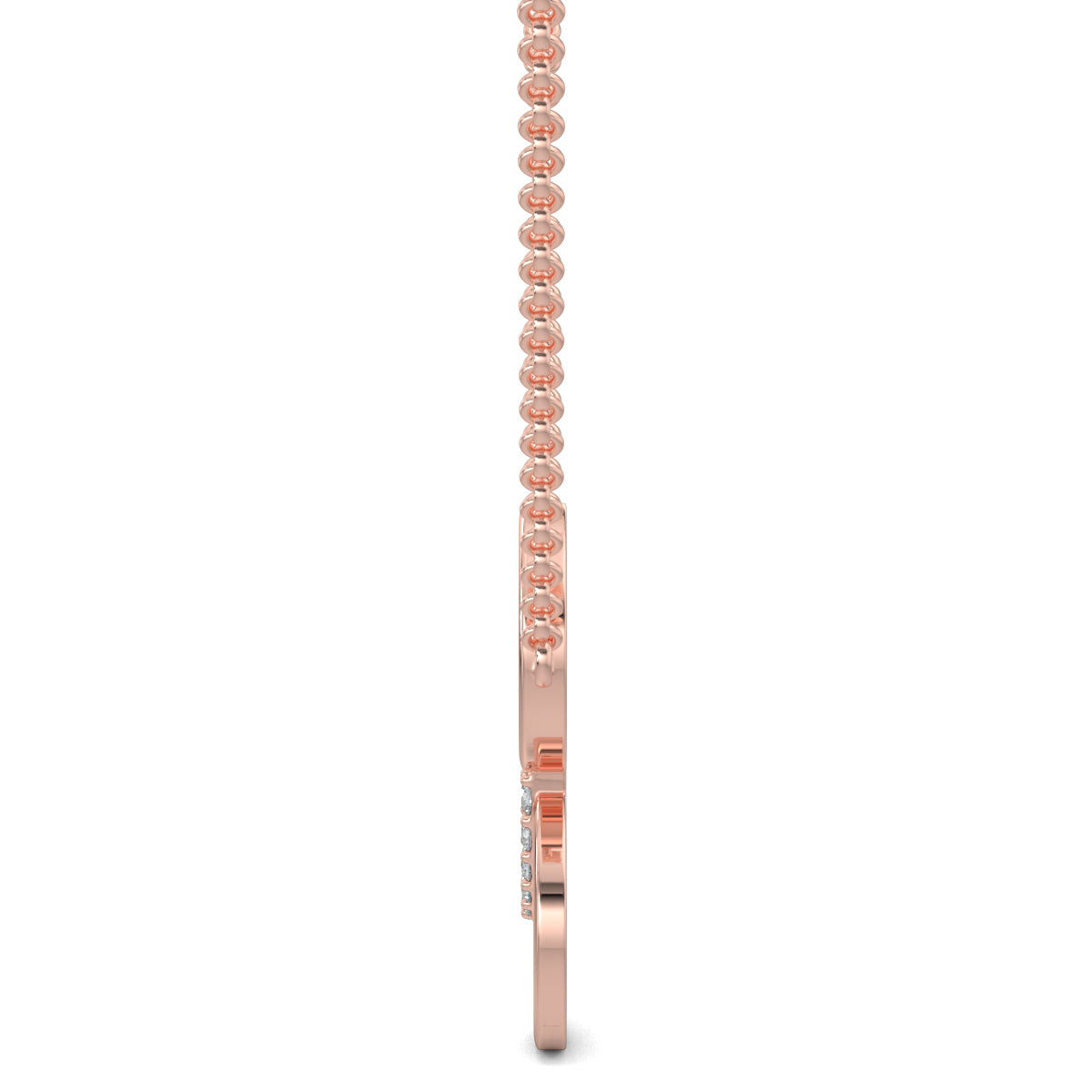 Rose Gold, Diamond Pendants, Circle Triad Pendant, Natural Diamonds, Lab-Grown Diamonds, Contemporary Pendant, Interconnected Circles, Sparkling Diamonds, Polished Metal Finish