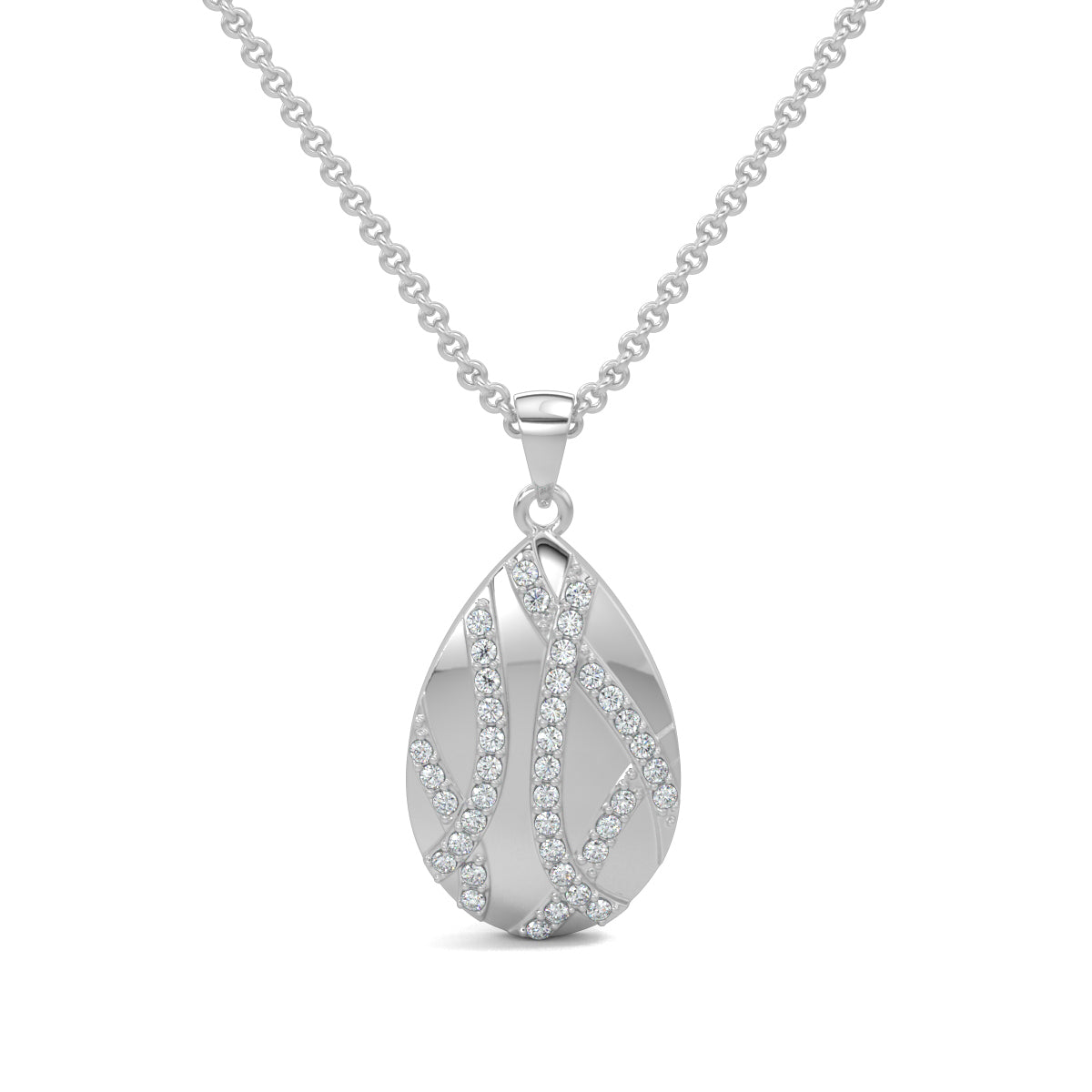 White Gold, Diamond Pendant, Eggstravagant Diamond Pendant, Casual Pendant, Easter Egg Pendant, Natural diamonds, Lab-Grown Diamonds, Pave Setting, Diamond Jewelry