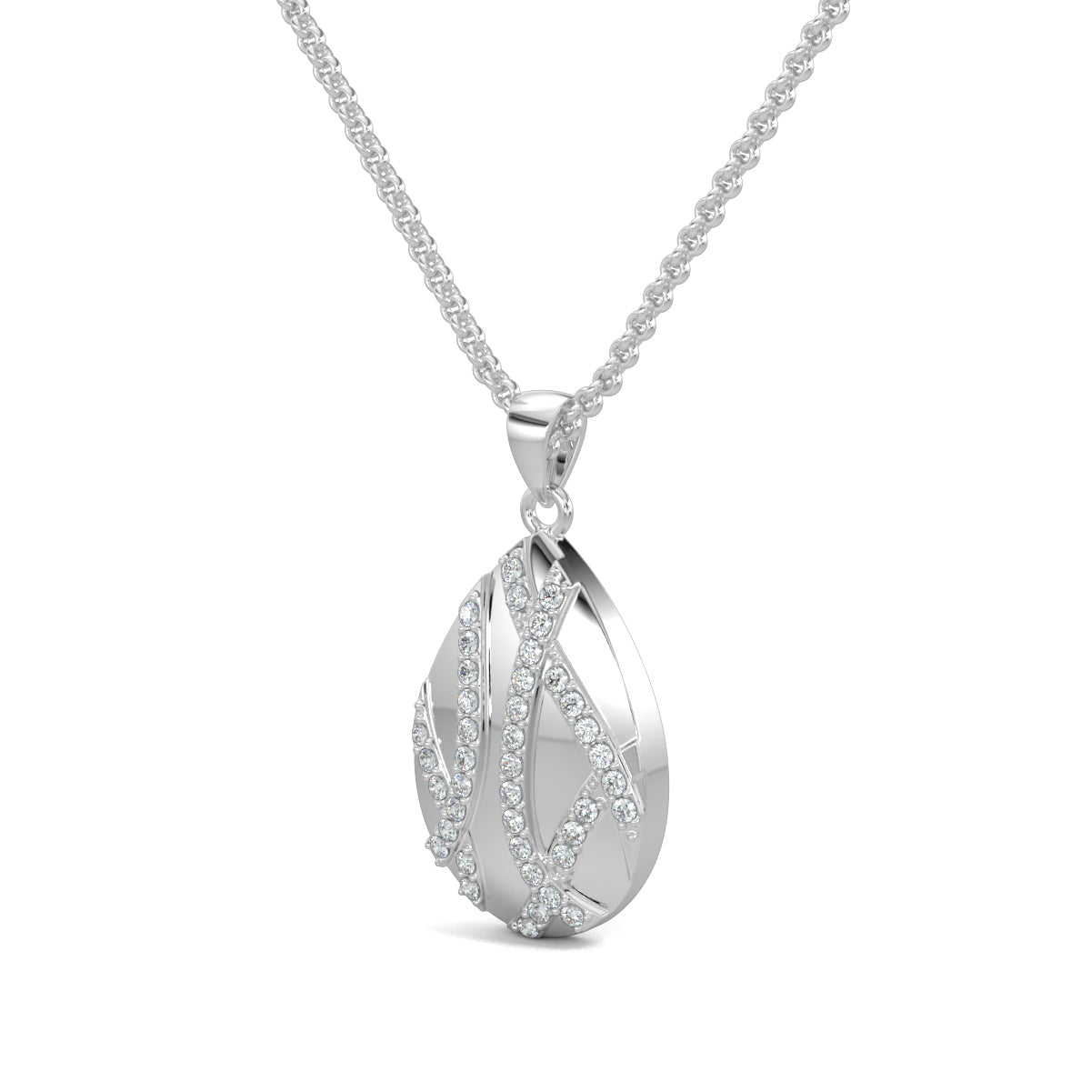 White Gold, Diamond Pendant, Eggstravagant Diamond Pendant, Casual Pendant, Easter Egg Pendant, Natural diamonds, Lab-Grown Diamonds, Pave Setting, Diamond Jewelry