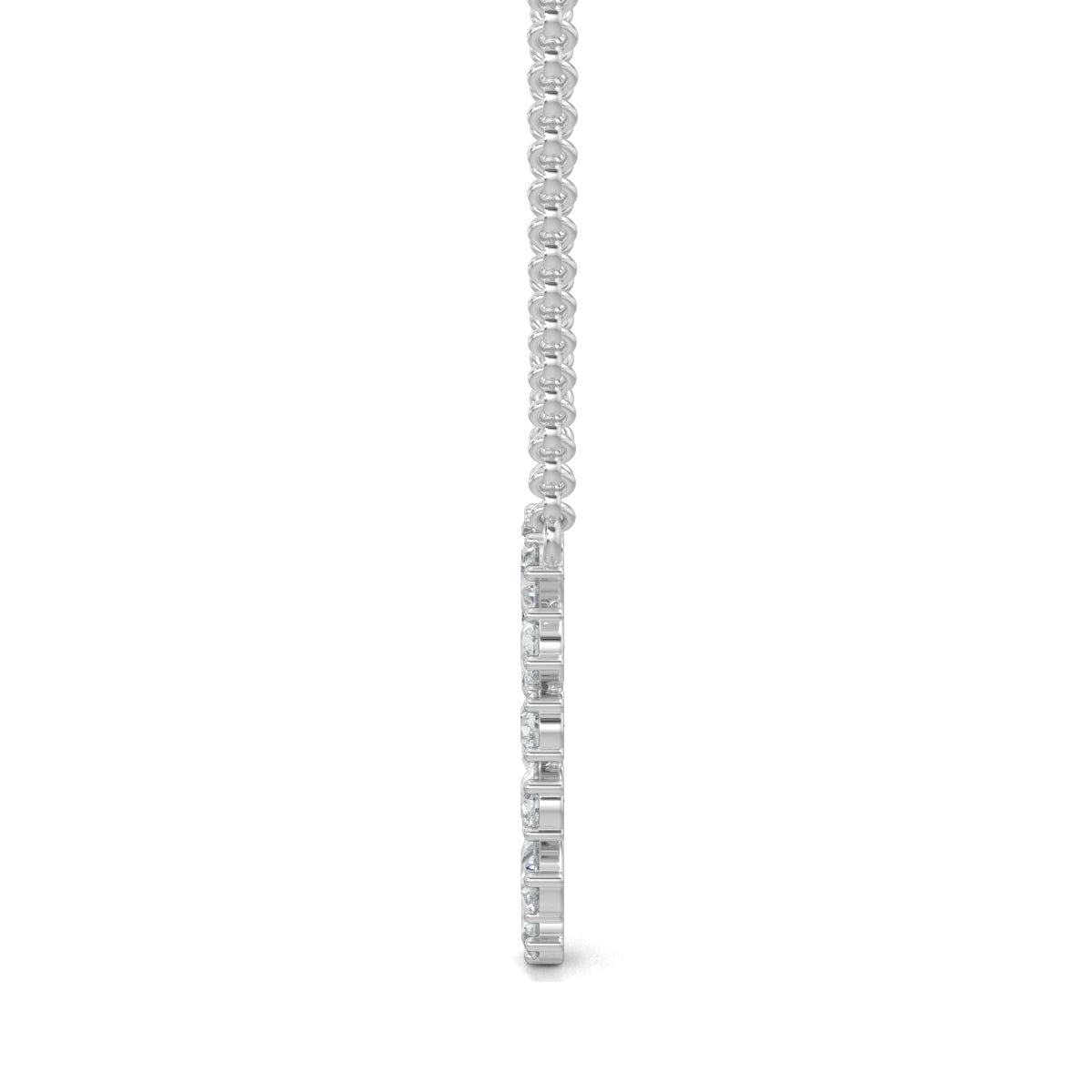 White Gold, Diamond Pendants, Solara Oval Glow pendant, natural diamonds, lab-grown diamonds, casual pendant, pear diamonds, oval-shaped pendant, elegant jewelry, radiant glow