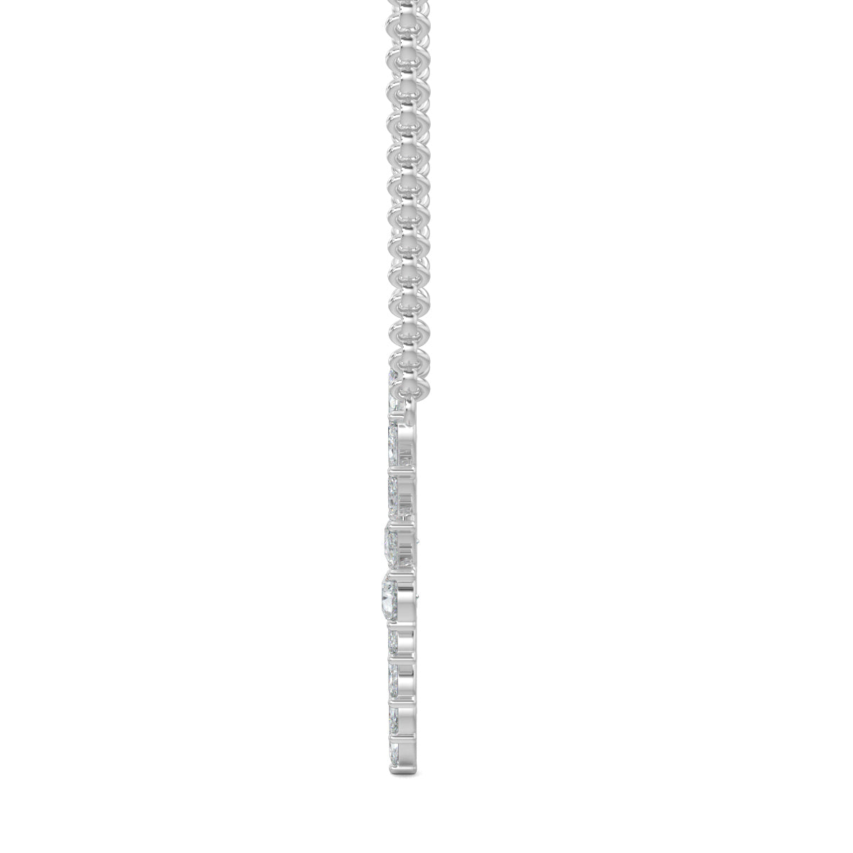 White Gold, Diamond Pendants, Marquise Sparkle Pendant, Diamond Pendant, Natural Diamonds, Lab-grown Diamonds, Casual Pendant, Elegant Jewelry