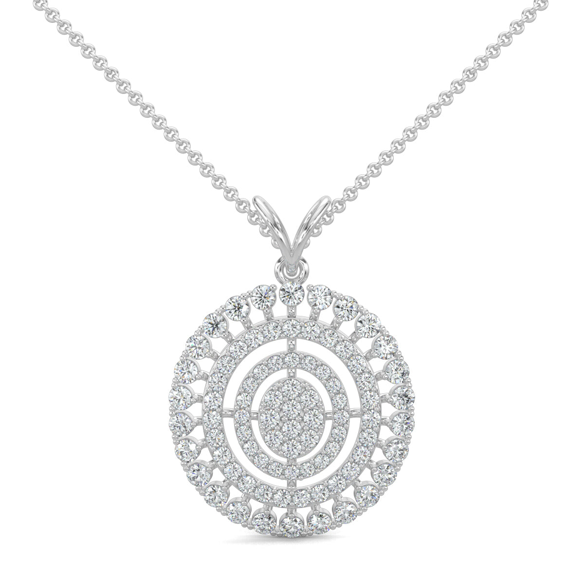 White Gold, Diamond Pendant, Natural Diamonds, Lab-grown Diamonds, Oval diamond pendant, Cascading diamond pendant, Sparkling diamond jewelry set, Elegant diamond earrings