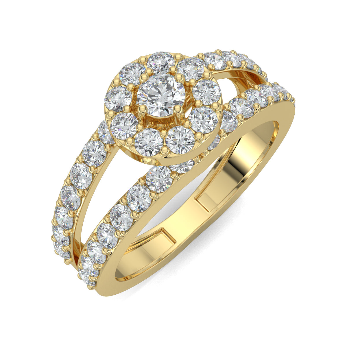 Yellow Gold, Diamond Ring, Trillion cut, Timeless, Elegancec, Luxury Jewellery, Contemporary Flair, Sparkle, Daily Wear, Exquisite metals, Ocassion Jewellery