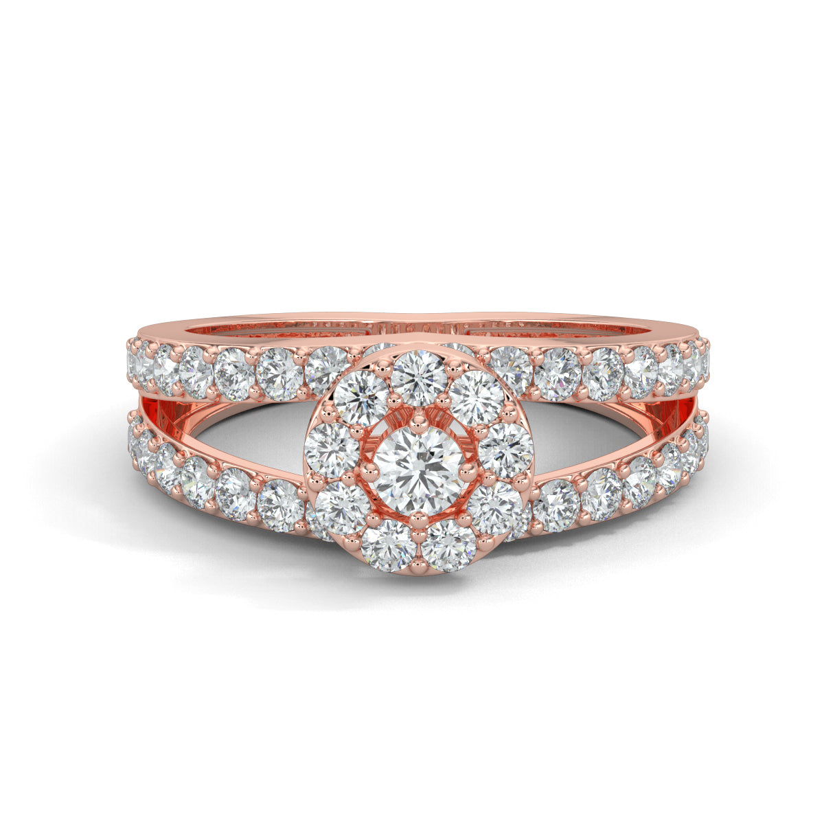 Rose Gold, Diamond Ring, Trillion cut, Timeless, Elegancec, Luxury Jewellery, Contemporary Flair, Sparkle, Daily Wear, Exquisite metals, Ocassion Jewellery
