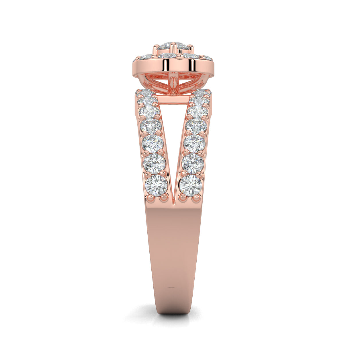 Rose Gold, Diamond Ring, Trillion cut, Timeless, Elegancec, Luxury Jewellery, Contemporary Flair, Sparkle, Daily Wear, Exquisite metals, Ocassion Jewellery