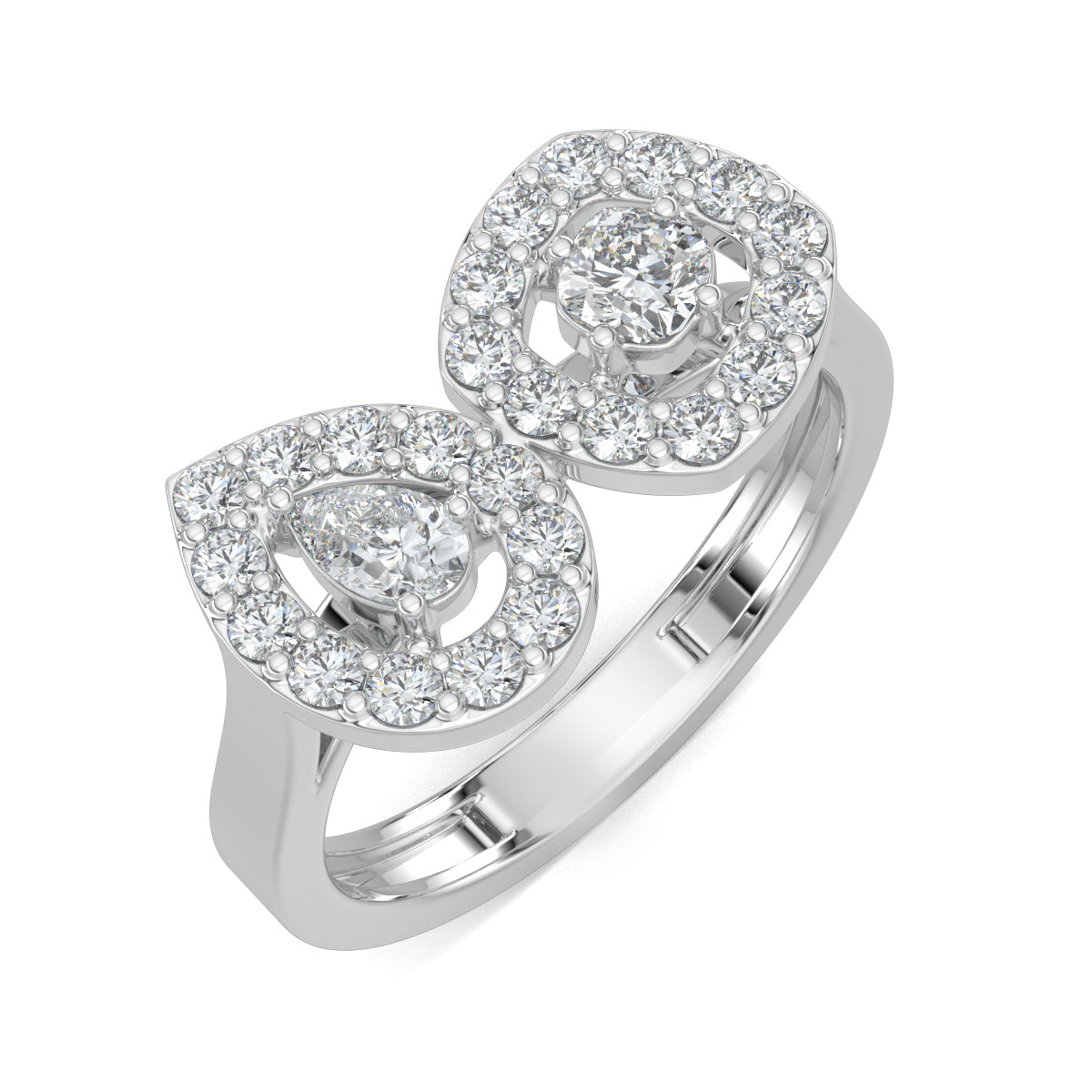 White Gold, Diamond Ring, Eclat Halo solitaire ring, natural diamonds, lab-grown diamonds, diamond halo setting, solitaire diamond, elegant jewelry, engagement ring, luxury ring