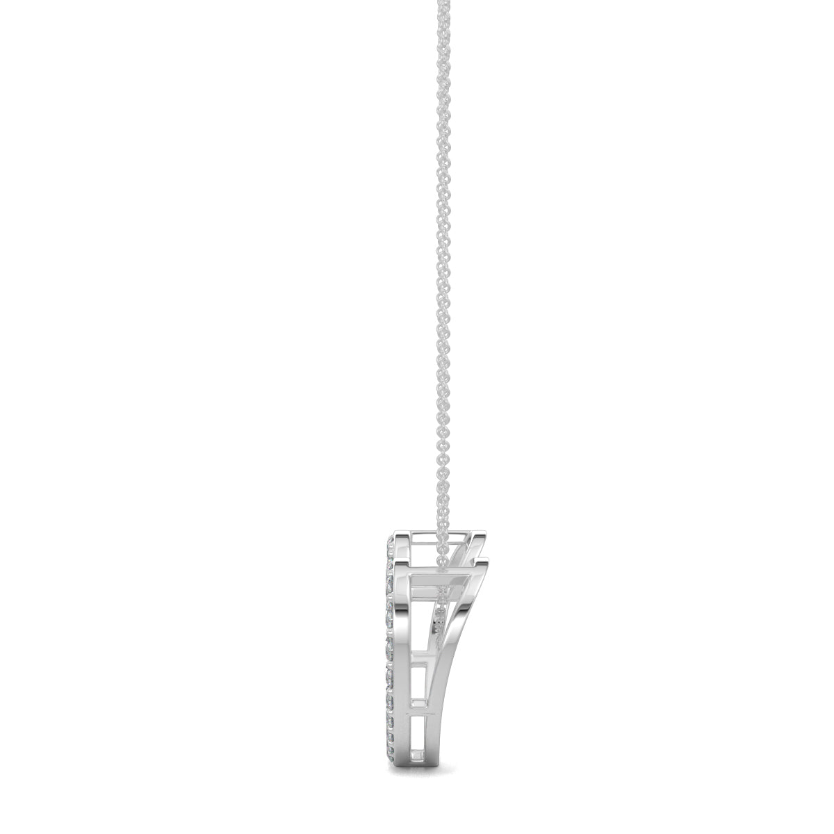 White Gold, Diamond Pendants, natural diamond pendant, lab-grown diamond pendant, Lovebird Diamond Pendant, Forever Yours Collection, Heart Pendant, Casual Pendant, Swan Shape, Diamond Jewelry