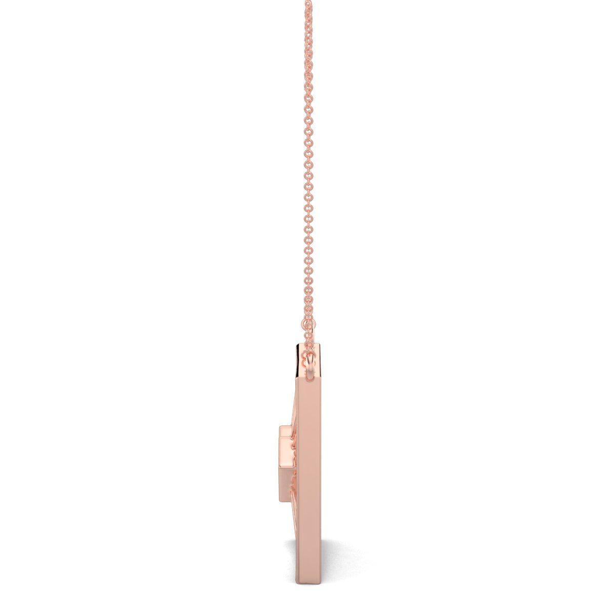 Rose Gold, Diamond Pendants, natural diamond pendant, lab-grown diamond pendant, casual diamond pendant, princess cut diamond necklace, heart shaped pendant, rectangle pendant, jali pattern pendant, sunrays pendant, Sunbeam Love Pendant