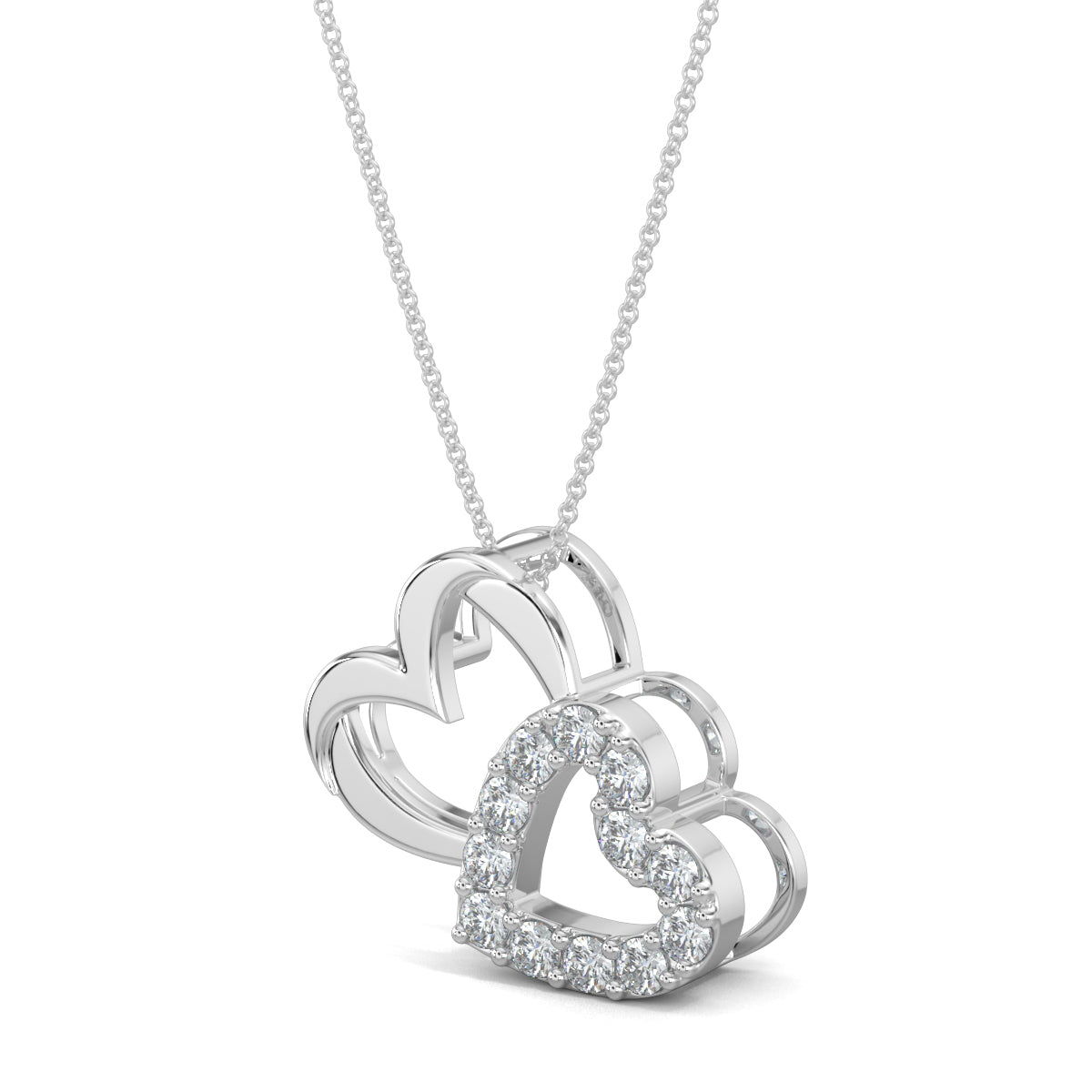 White Gold, Diamond Pendants, natural diamond pendant, lab-grown diamond pendant, elegant diamond pendant, mid-length pendant, marquise diamond pendant, pear diamond pendant, radiant-cut diamond pendant, kadi work pendant