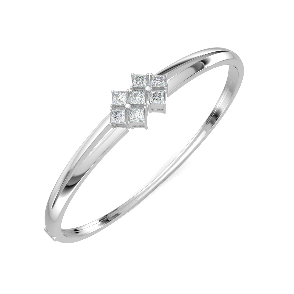 White Gold, Diamond Bracelet, Natural diamond bracelet, Lab-grown diamond bracelet, Princess cut diamond bracelet, Oval bracelet, Diamond jewelry, Luxury bracelet, Statement bracelet, Fashion accessory.