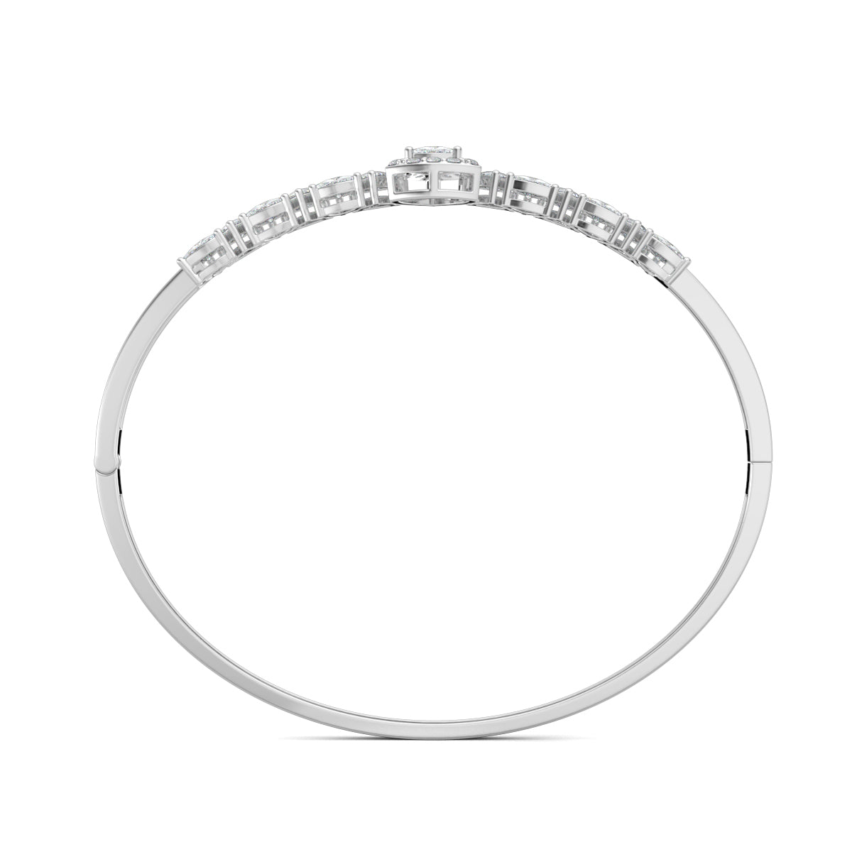 White Gold, Diamond Bracelet, Natural diamond bracelet, Lab-grown diamond bracelet, Oval diamond bracelet, Trillion-cut diamond bracelet, Pave-set diamond bracelet, Ethical diamond jewelry