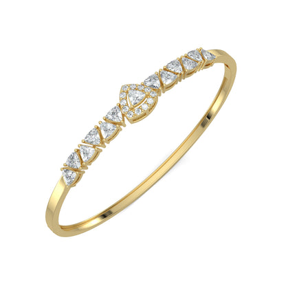 Yellow Gold, Diamond Bracelet, Natural diamond bracelet, Lab-grown diamond bracelet, Oval diamond bracelet, Trillion-cut diamond bracelet, Pave-set diamond bracelet, Ethical diamond jewelry
