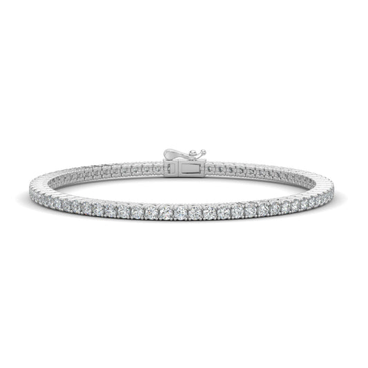 White Gold, Diamond Bracelet, Natural diamond bracelet, Lab-grown diamond bracelet, 20-Pointer Tennis Bracelet, tennis bracelet, prong setting, jewelry