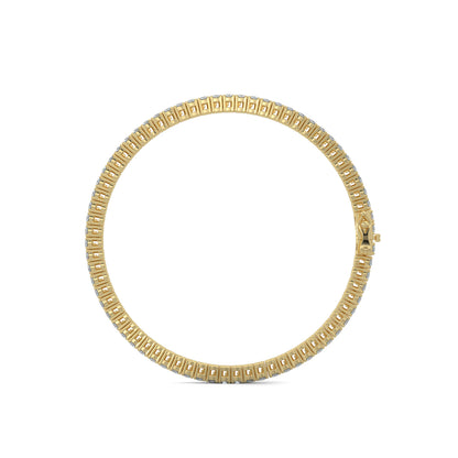 Yellow Gold, Diamond Bracelet, Natural diamond bracelet, Lab-grown diamond bracelet, 8-Pointer Tennis Bracelet, tennis bracelet, prong setting, jewelry