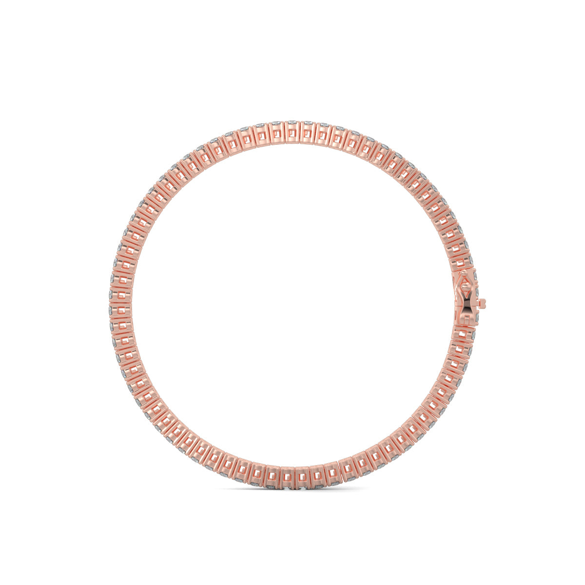 Rose Gold, Diamond Bracelet, Natural diamond bracelet, Lab-grown diamond bracelet, 20-Pointer Tennis Bracelet, tennis bracelet, prong setting, jewelry