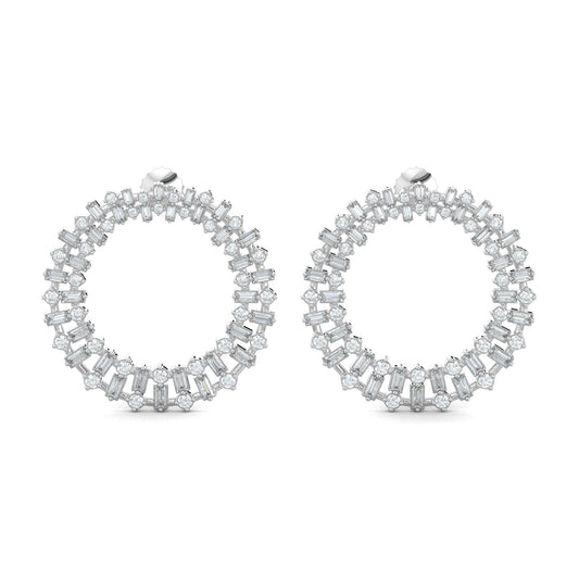 White Gold, Diamond Earrings, Natural diamond earrings, Lab-grown diamond earrings, Round stud earrings, shimmering diamond earrings, elegant stud earrings