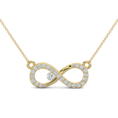 Yellow Gold, Diamond Pendants, Endless love pendant, natural diamonds pendant, lab-grown diamonds pendant, infinity symbol jewelry, diamond infinity necklace, elegant pendant, timeless love necklace, diamond jewelry, everlasting bond pendant.