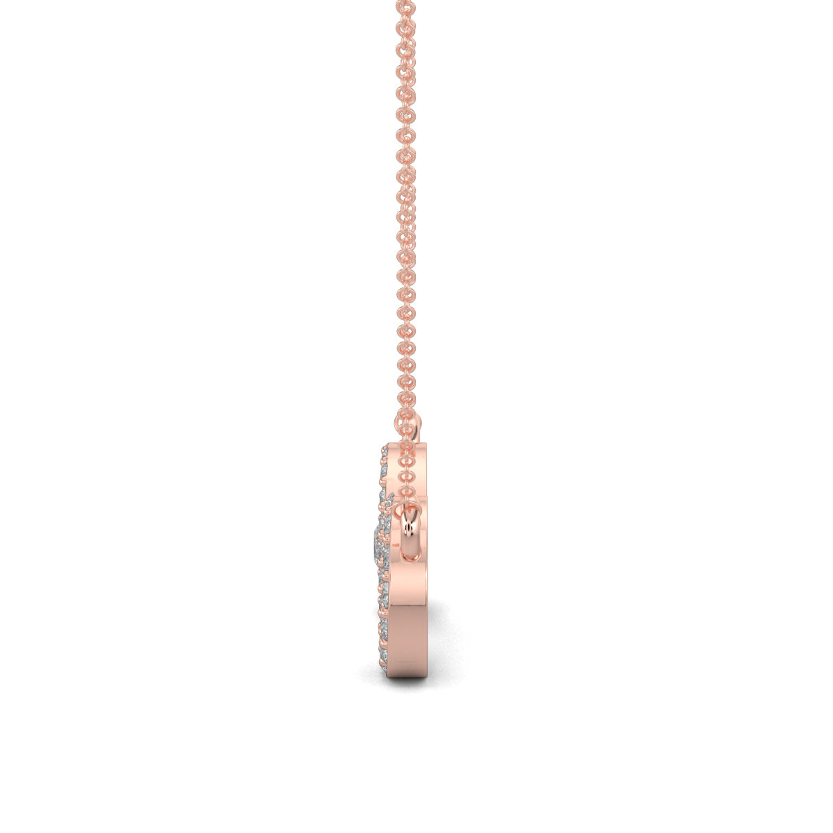 Rose Gold, Diamond Pendants, Endless love pendant, natural diamonds pendant, lab-grown diamonds pendant, infinity symbol jewelry, diamond infinity necklace, elegant pendant, timeless love necklace, diamond jewelry, everlasting bond pendant.