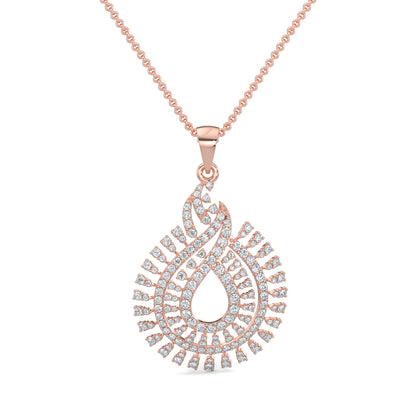 Rose Gold, Diamond Pendants, traditional design pendant, casual pendant, pear-shaped pendant, round diamond pendant, diamond jewelry, Natural Diamonds, Lab-Grown Diamonds, Elegant Jewelry