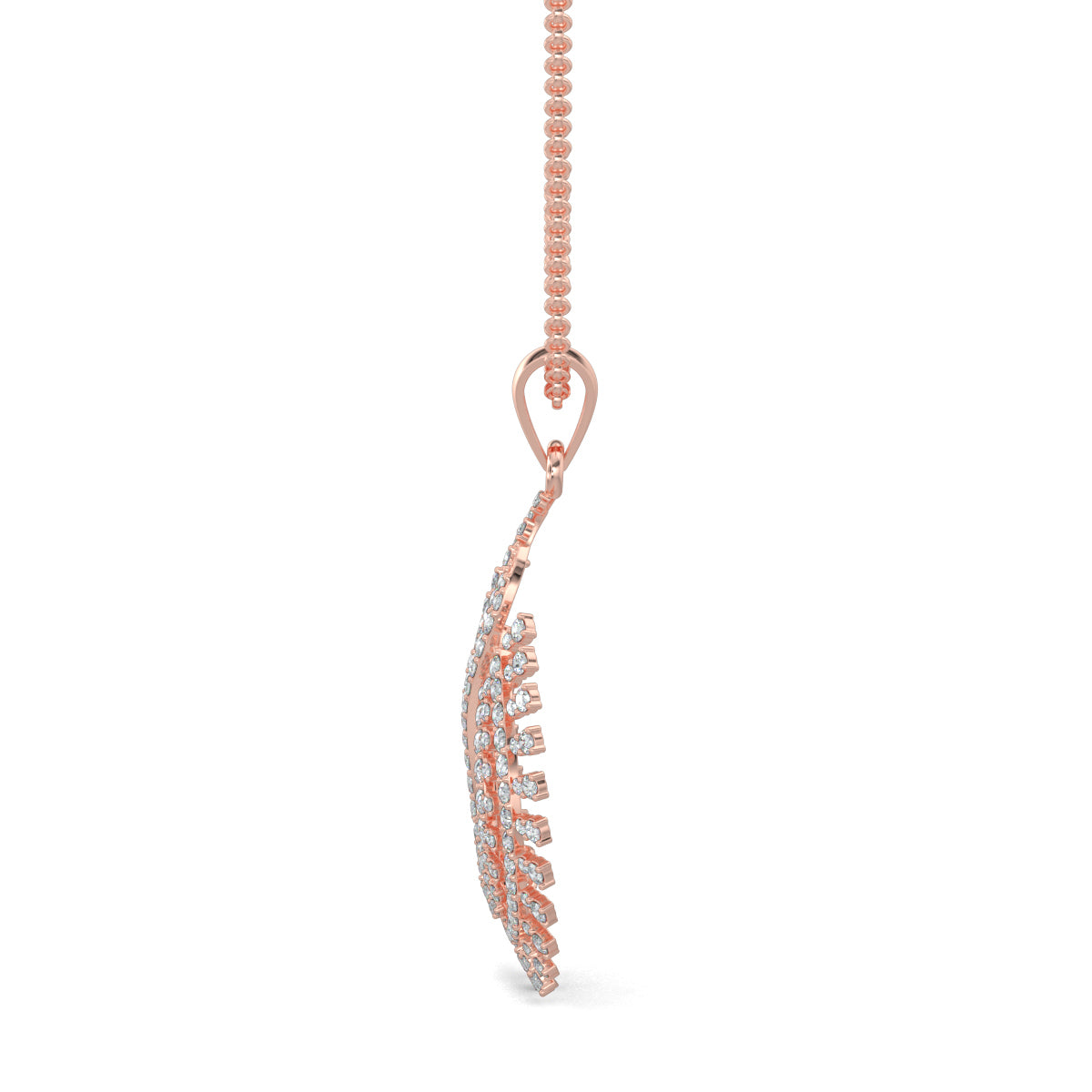 Rose Gold, Diamond Pendants, traditional design pendant, casual pendant, pear-shaped pendant, round diamond pendant, diamond jewelry, Natural Diamonds, Lab-Grown Diamonds, Elegant Jewelry