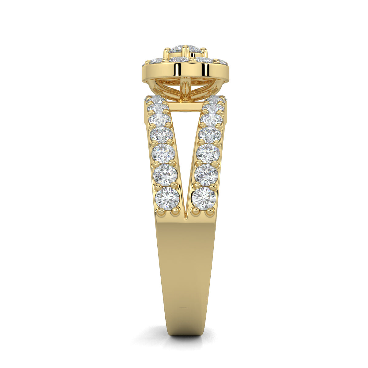 Yellow Gold, Diamond Ring, Trillion cut, Timeless, Elegancec, Luxury Jewellery, Contemporary Flair, Sparkle, Daily Wear, Exquisite metals, Ocassion Jewellery