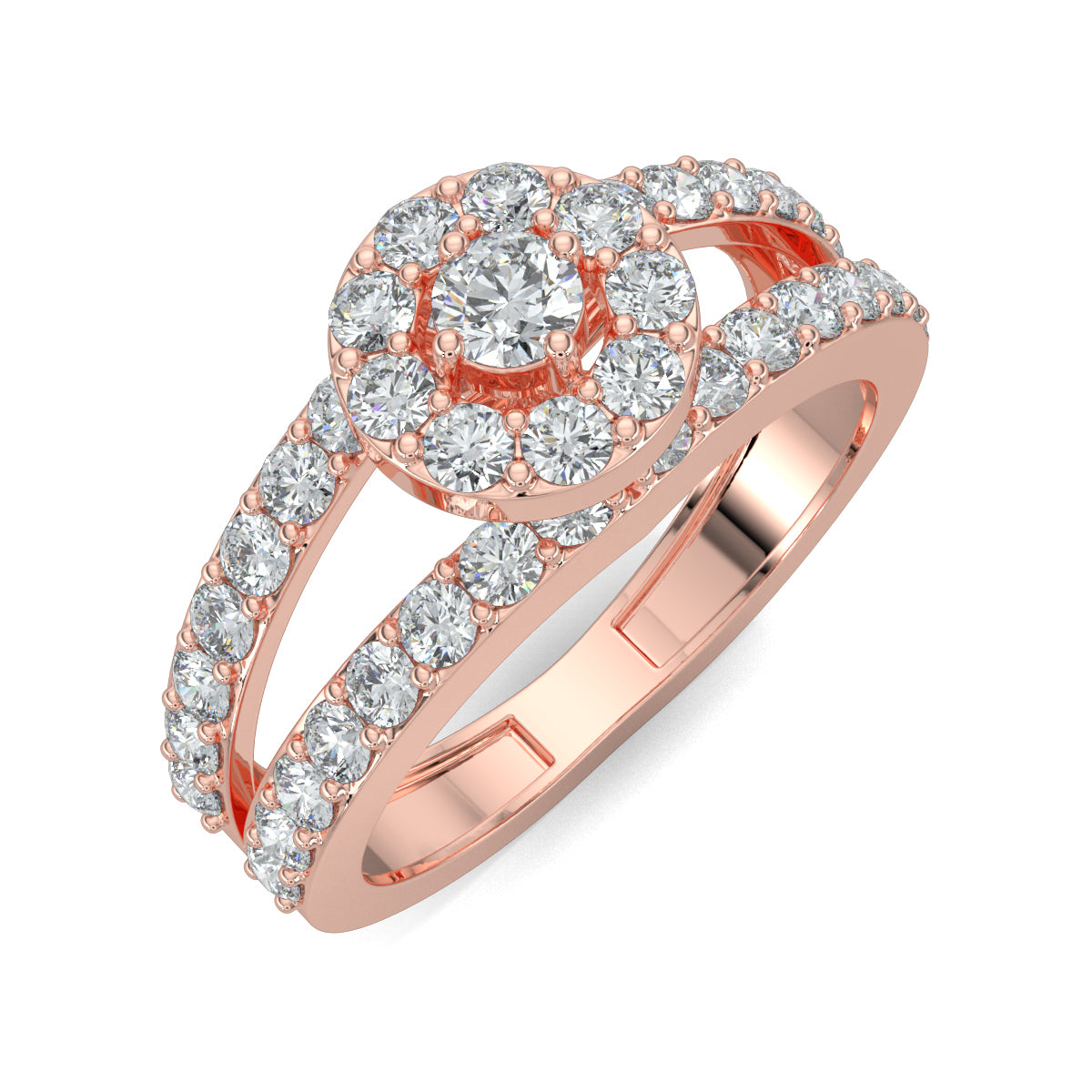 Rose Gold, Diamond Ring, Trillion cut, Timeless, Elegancec, Luxury Jewellery, Contemporary Flair, Sparkle, Daily Wear, Exquisite metals, Ocassion Jewellery